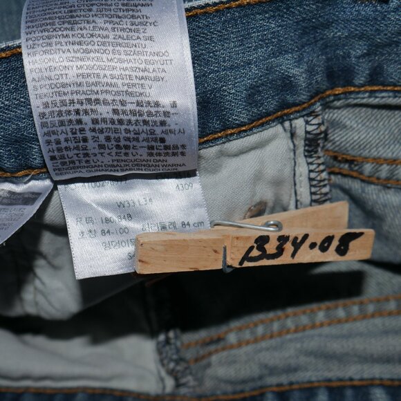 Levis 559 Men's Size 33x34 Jeans Relaxed Fit Straight Leg Medium Wash Denim - Picture 8 of 11